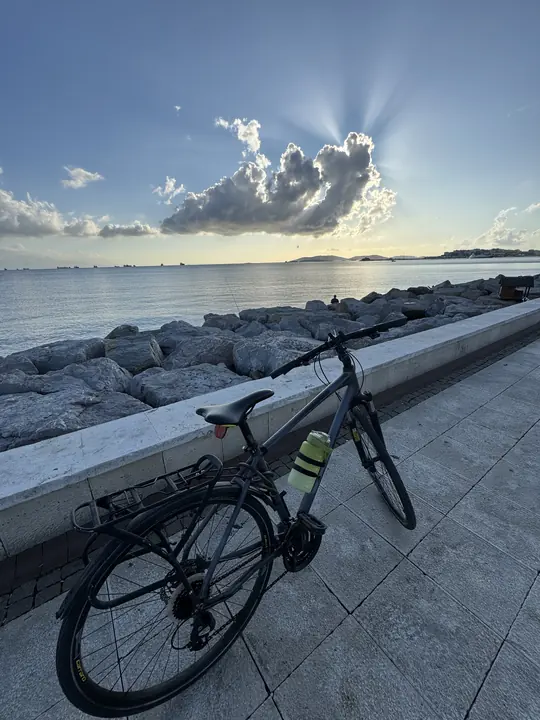 Cycling field photograph