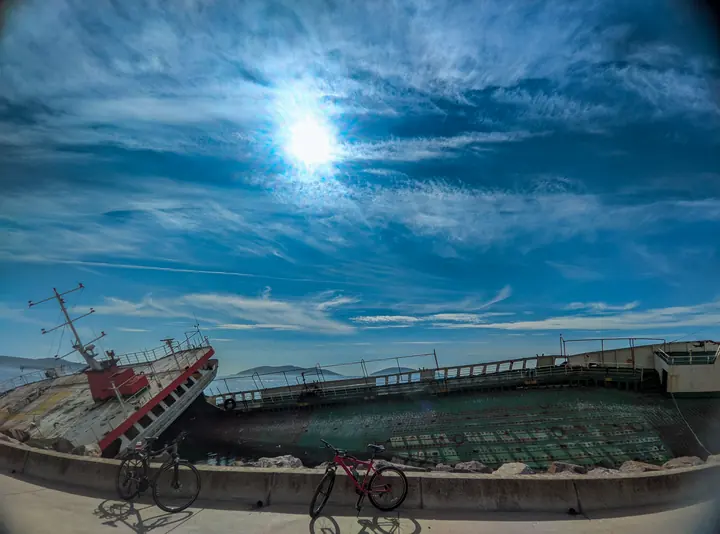 Cycling field photograph